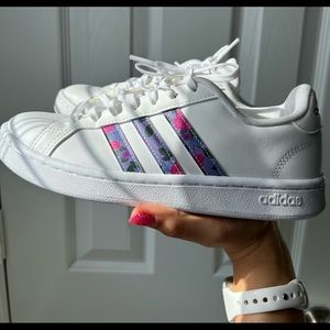 White Adidas shoes